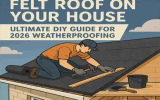 how to lay felt roof