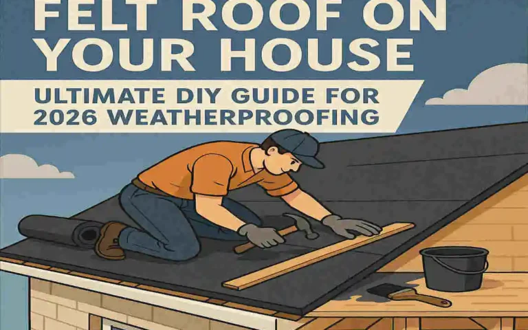 how to lay felt roof