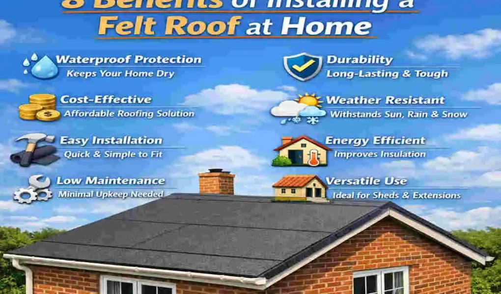 how to lay felt roof