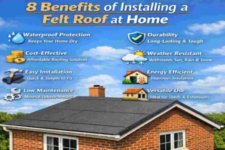 how to lay felt roof