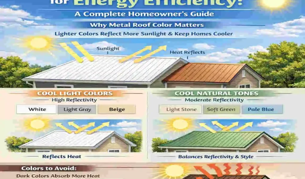 what color metal roof is more energy efficient