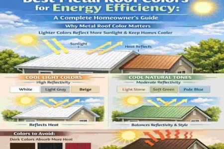 what color metal roof is more energy efficient