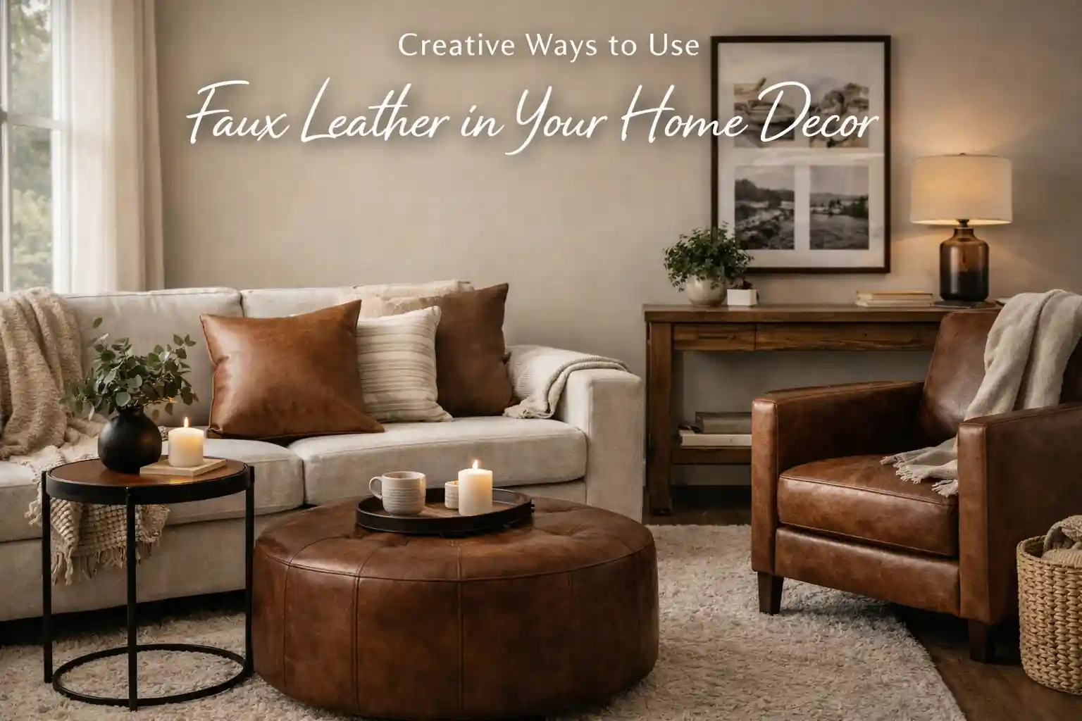 Creative Ways to Use Faux Leather in Your Home Decor - home comfort experts