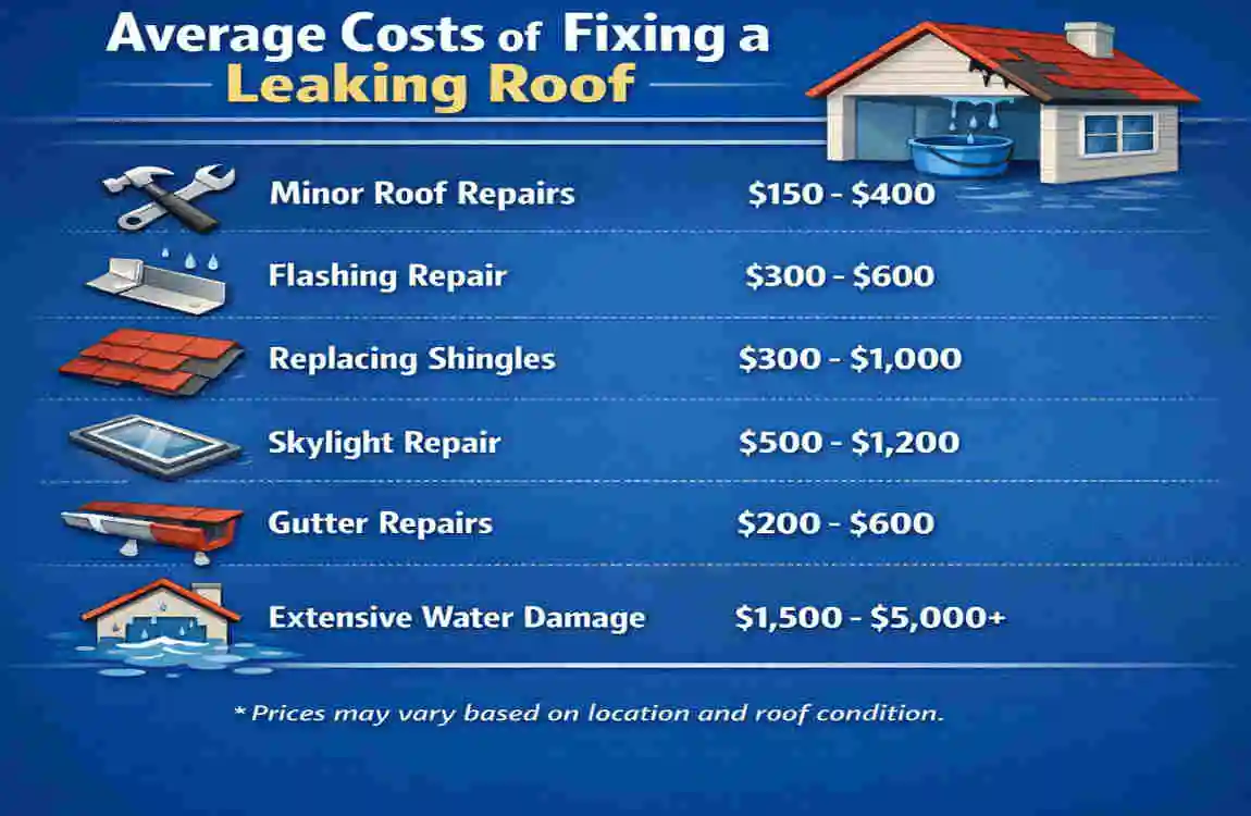 how much to fix leaking roof