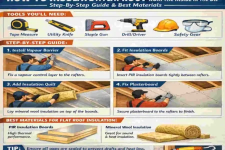 how to insulate a flat roof from the inside uk