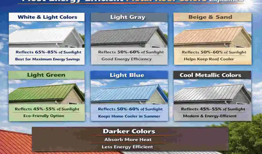 what color metal roof is more energy efficient