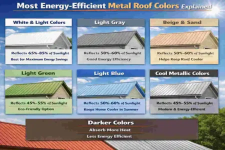 what color metal roof is more energy efficient