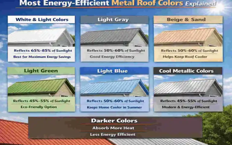what color metal roof is more energy efficient