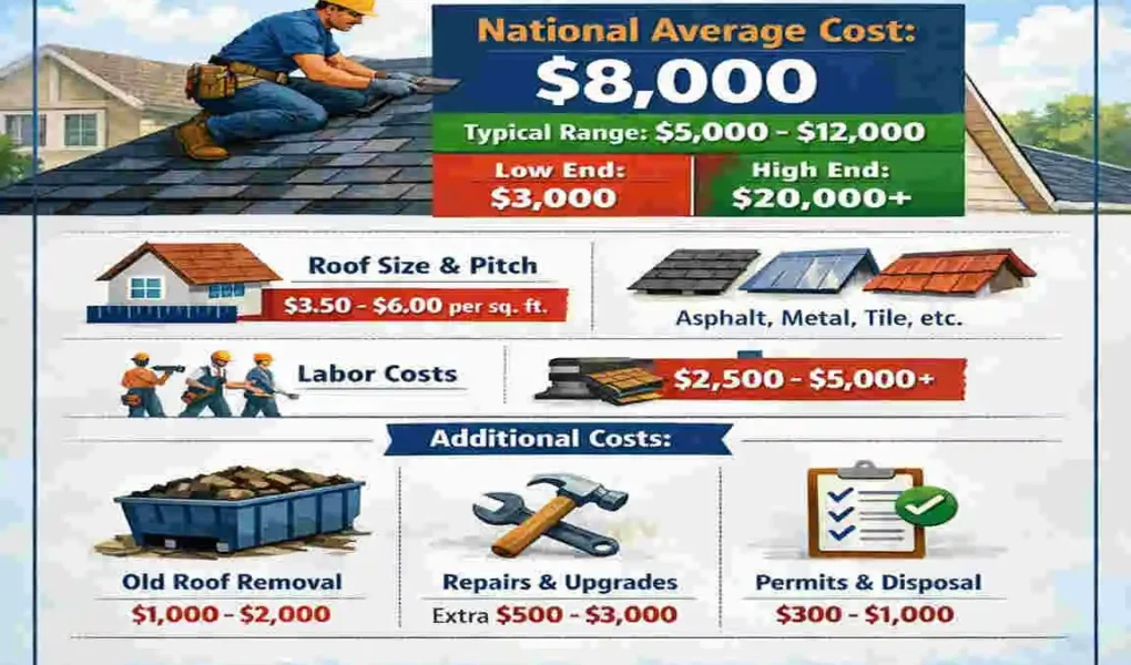 how much does it cost to replace a roof