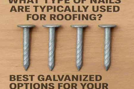 What type of nails are typically used for roofing?