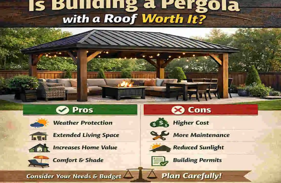 how to build pergola with roof
