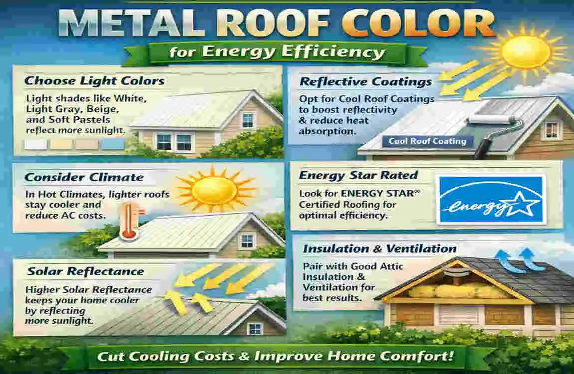 what color metal roof is more energy efficient