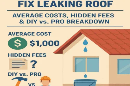 How Much to Fix Leaking Roof : Average Costs, Hidden Fees & DIY vs Pro Breakdown