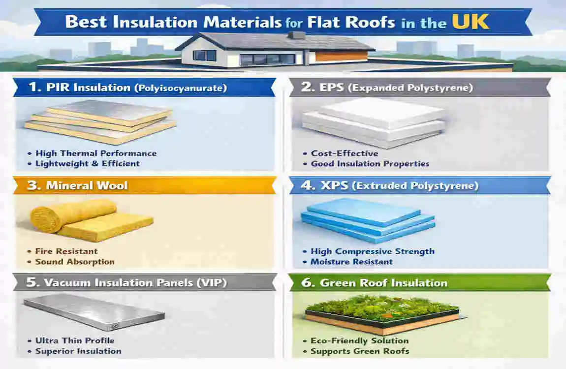 how to insulate a flat roof from the inside uk