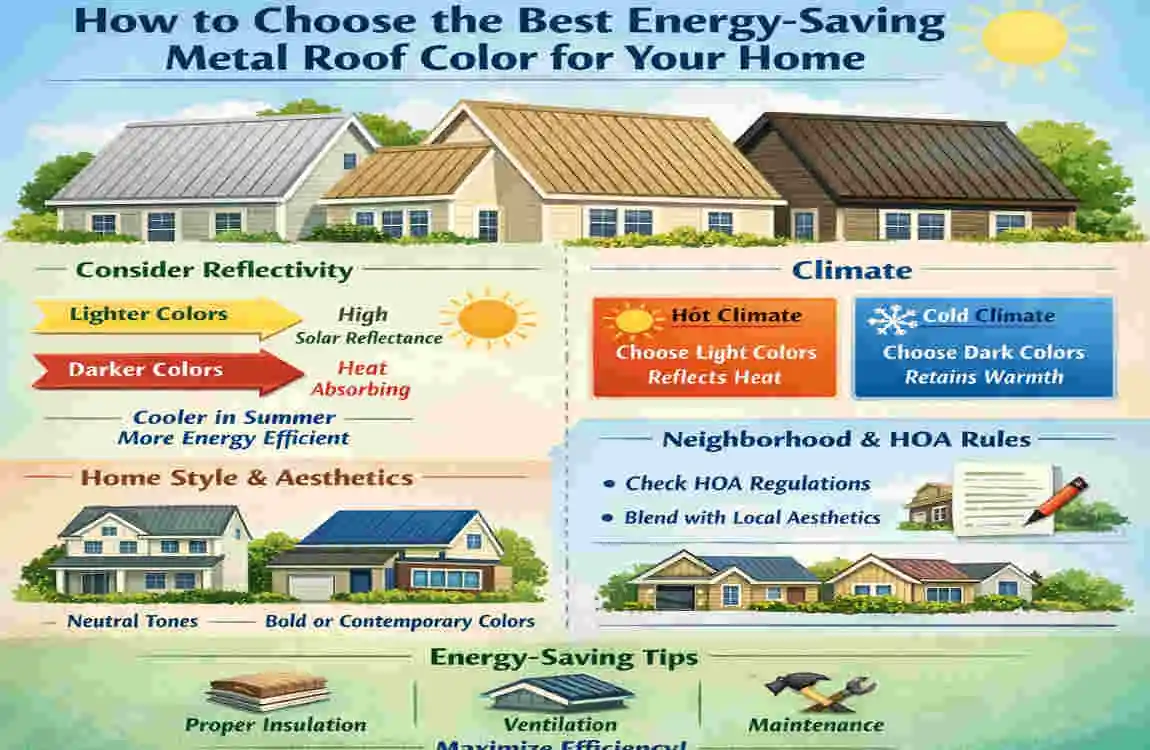 what color metal roof is more energy efficient
