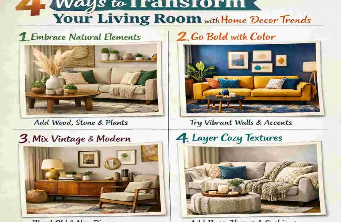 How to Transform Your Living Room with Home Decor Trend - home comfort ...