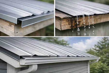 Should Your House's Metal Roof Overhang Include a Drip Edge? Pros, Cons & Tips