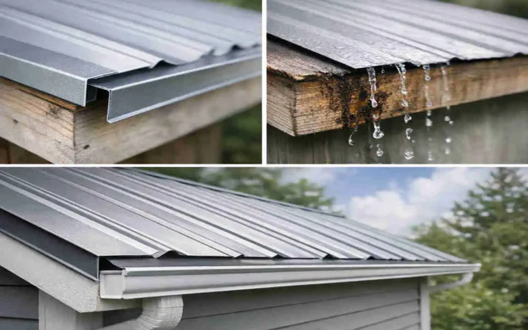 Should Your House's Metal Roof Overhang Include a Drip Edge? Pros, Cons & Tips