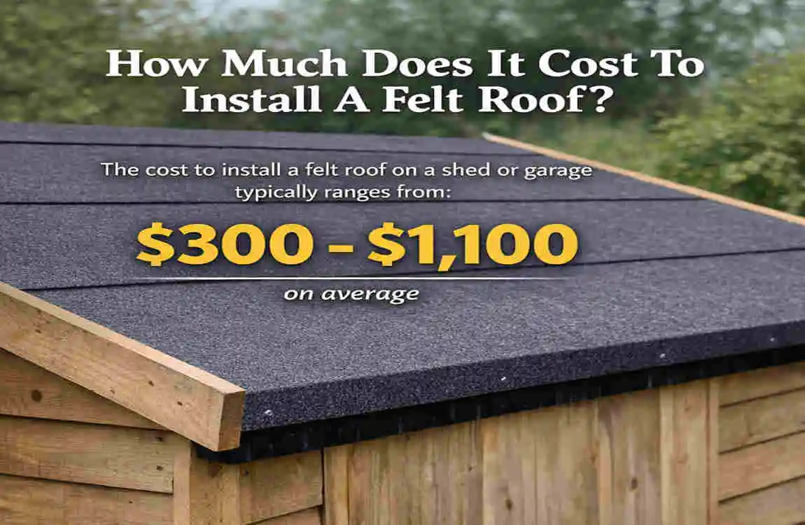 how to lay felt roof