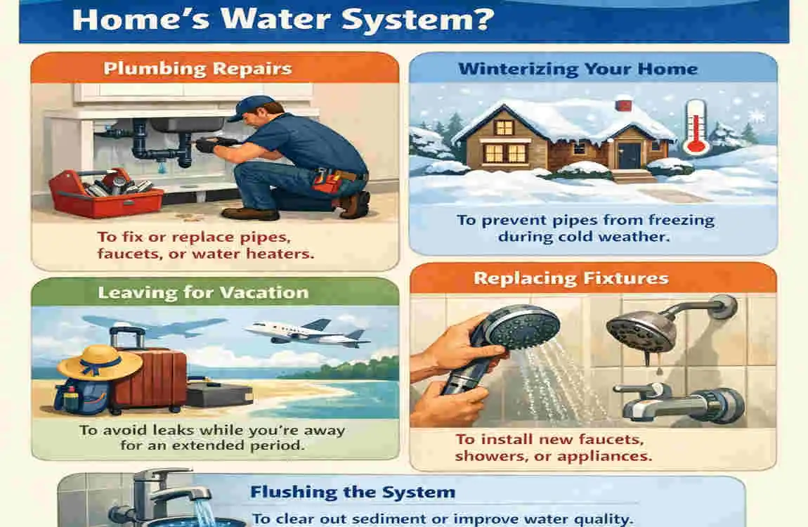 How to Drain Water System in House