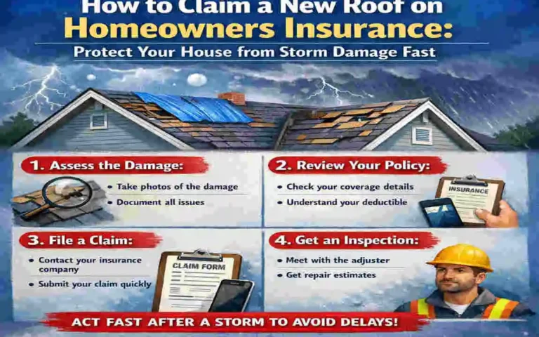How to Claim a New Roof on Homeowners Insurance