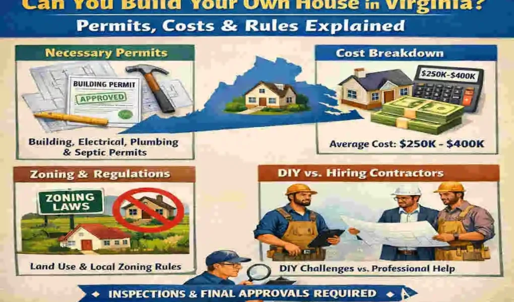 Can You Build Your Own House in Virginia? Permits, Costs & Rules Explained