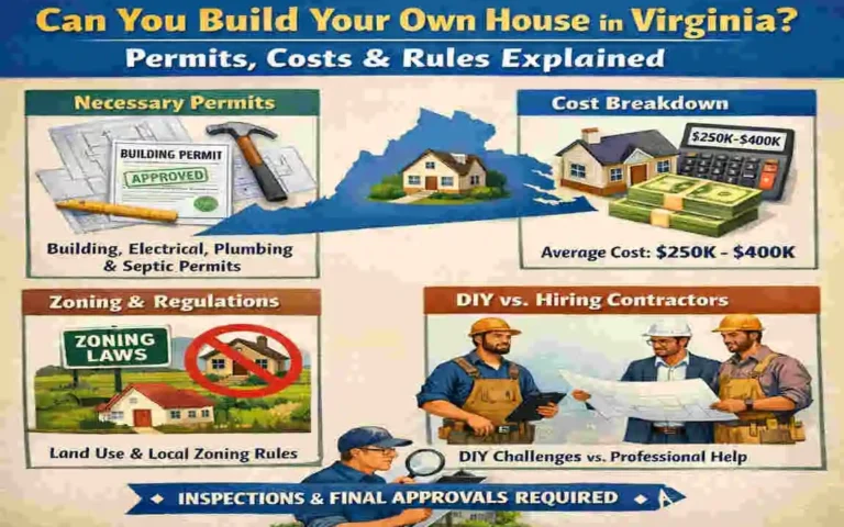 Can You Build Your Own House in Virginia? Permits, Costs & Rules Explained