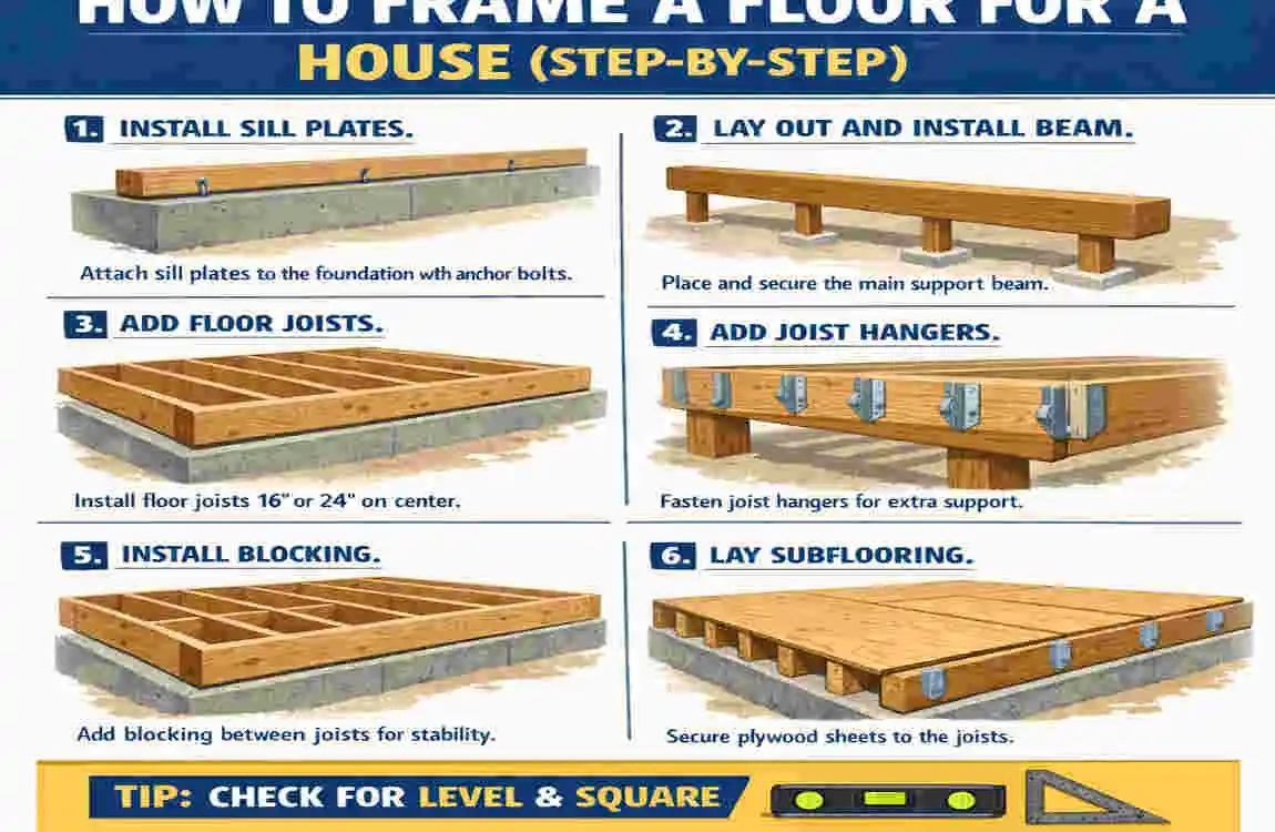 How to Frame a Floor for a House