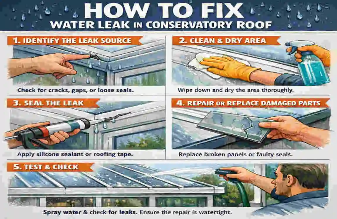 How to Fix Water Leak in Conservatory Roof
