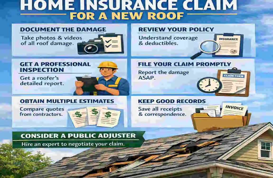 How to Claim a New Roof on Homeowners Insurance