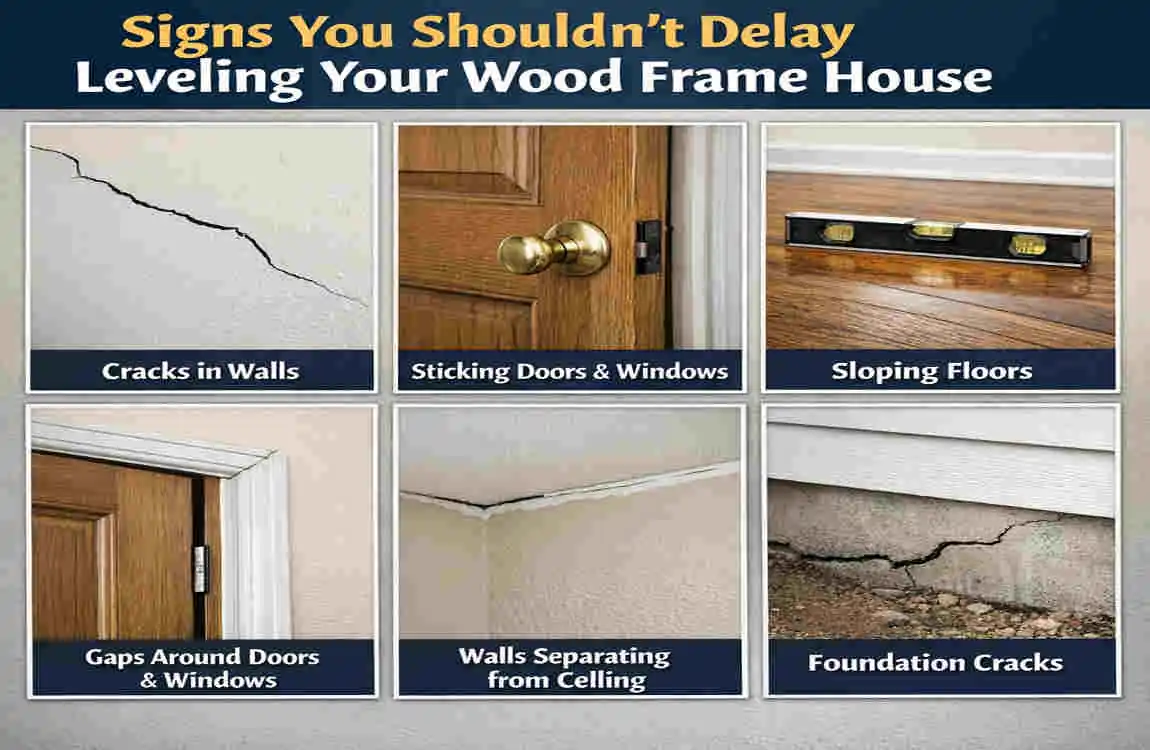 how much does it cost to level a wood frame house