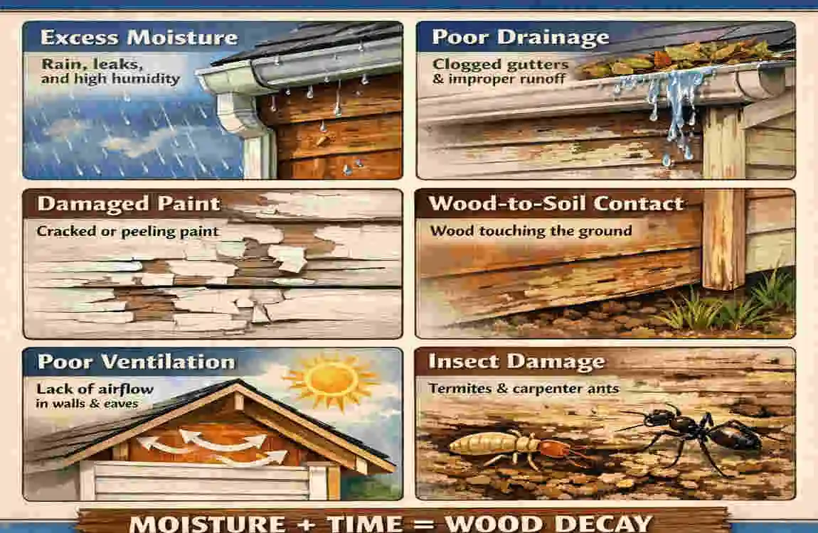 How to Replace Rotted Wood on Exterior of House