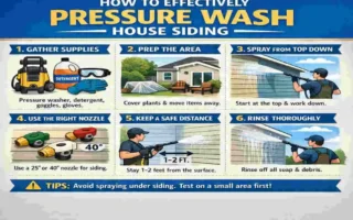 How to Pressure Wash House Siding