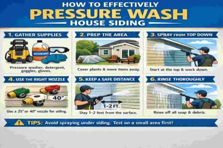How to Pressure Wash House Siding