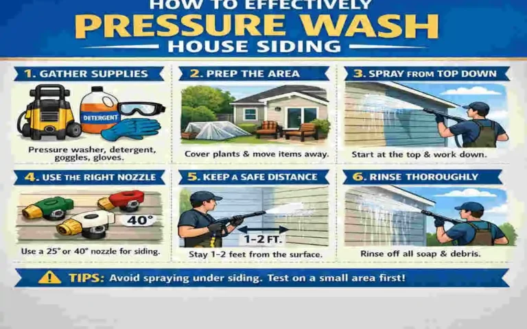 How to Pressure Wash House Siding
