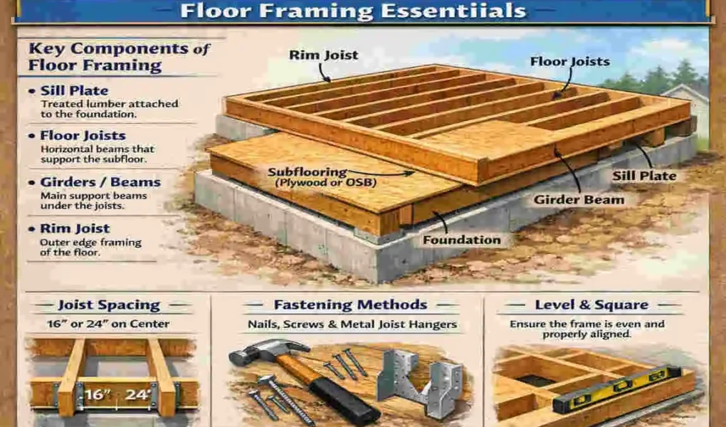 How to Frame a Floor for a House