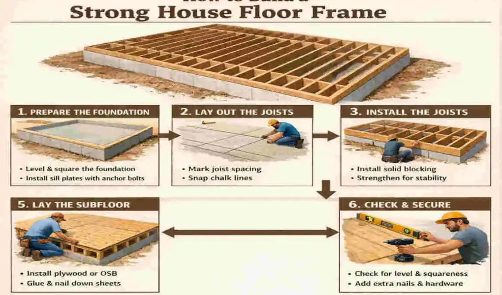 How to Frame a Floor for a House