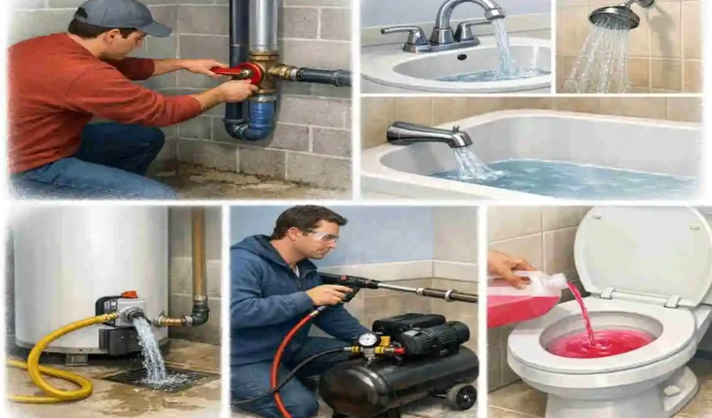 How to Drain Water System in House