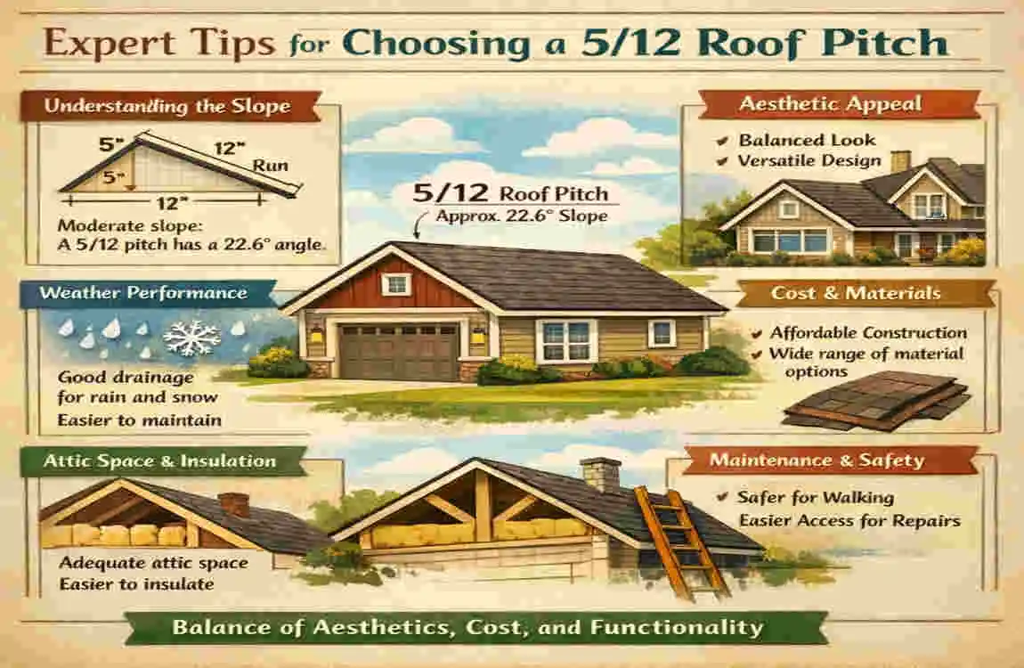 is a 5 12 roof pitch common
