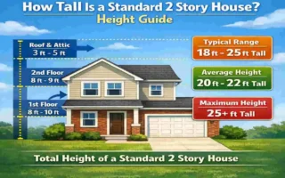 how tall is a standard 2 story house