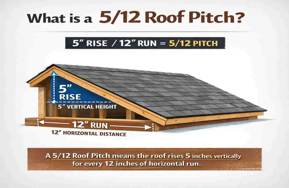 is a 5 12 roof pitch common