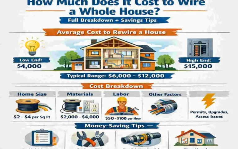 How Much Does It Cost to Wire a Whole House? Full Breakdown + Savings Tips
