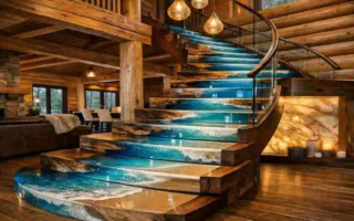 high epoxy satair design for wooden house