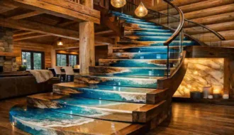 high epoxy satair design for wooden house