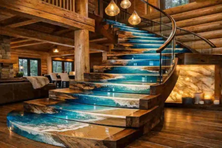 high epoxy satair design for wooden house