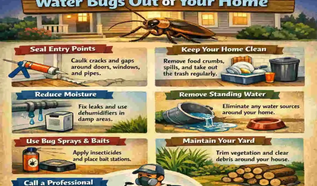 How to Keep Water Bugs Out of Your House