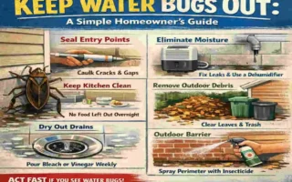 how to keep water bugs out of house