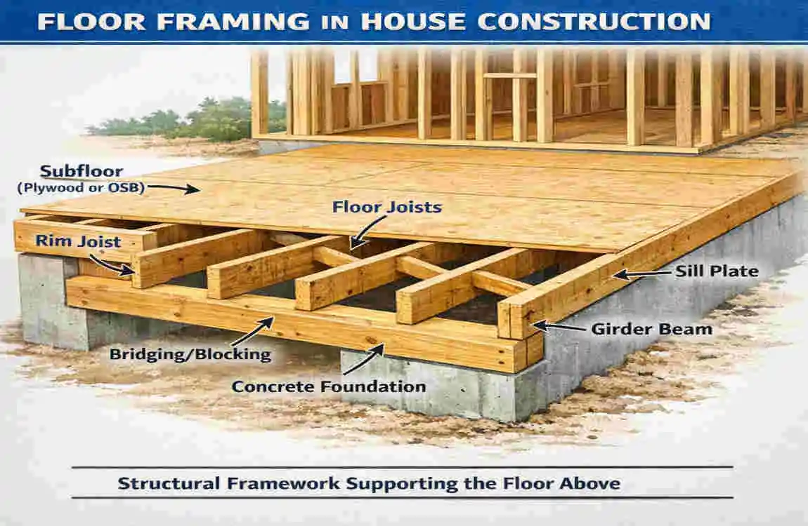 How to Frame a Floor for a House