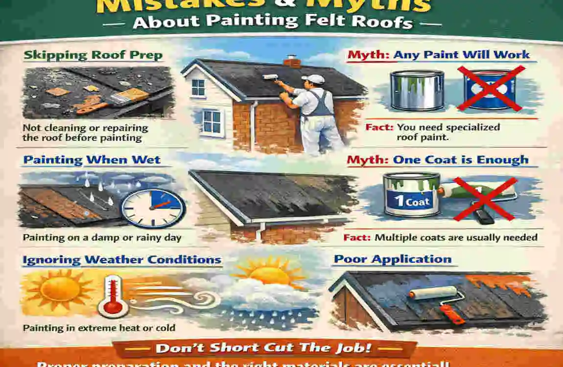 Can You Paint Felt Roofs