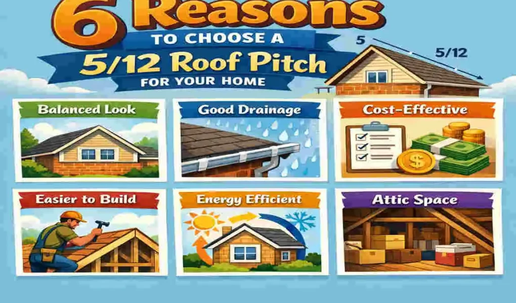 is a 5 12 roof pitch common